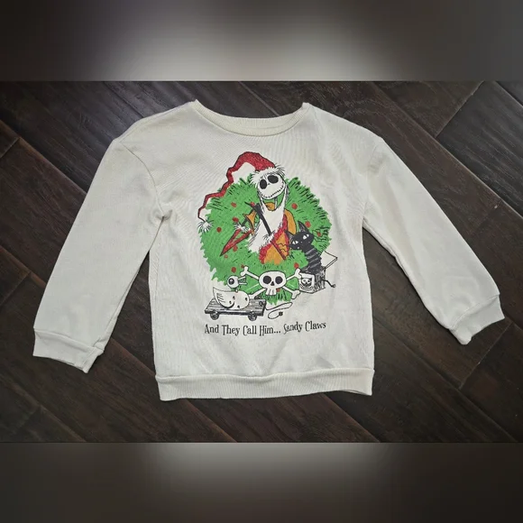 Disney Nightmare Before Christmas Girls Long Sleeve Pullover Sweater Medium - Picture 10 of 11